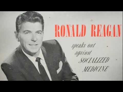 Ronald Reagan speaks out against socialized medicine